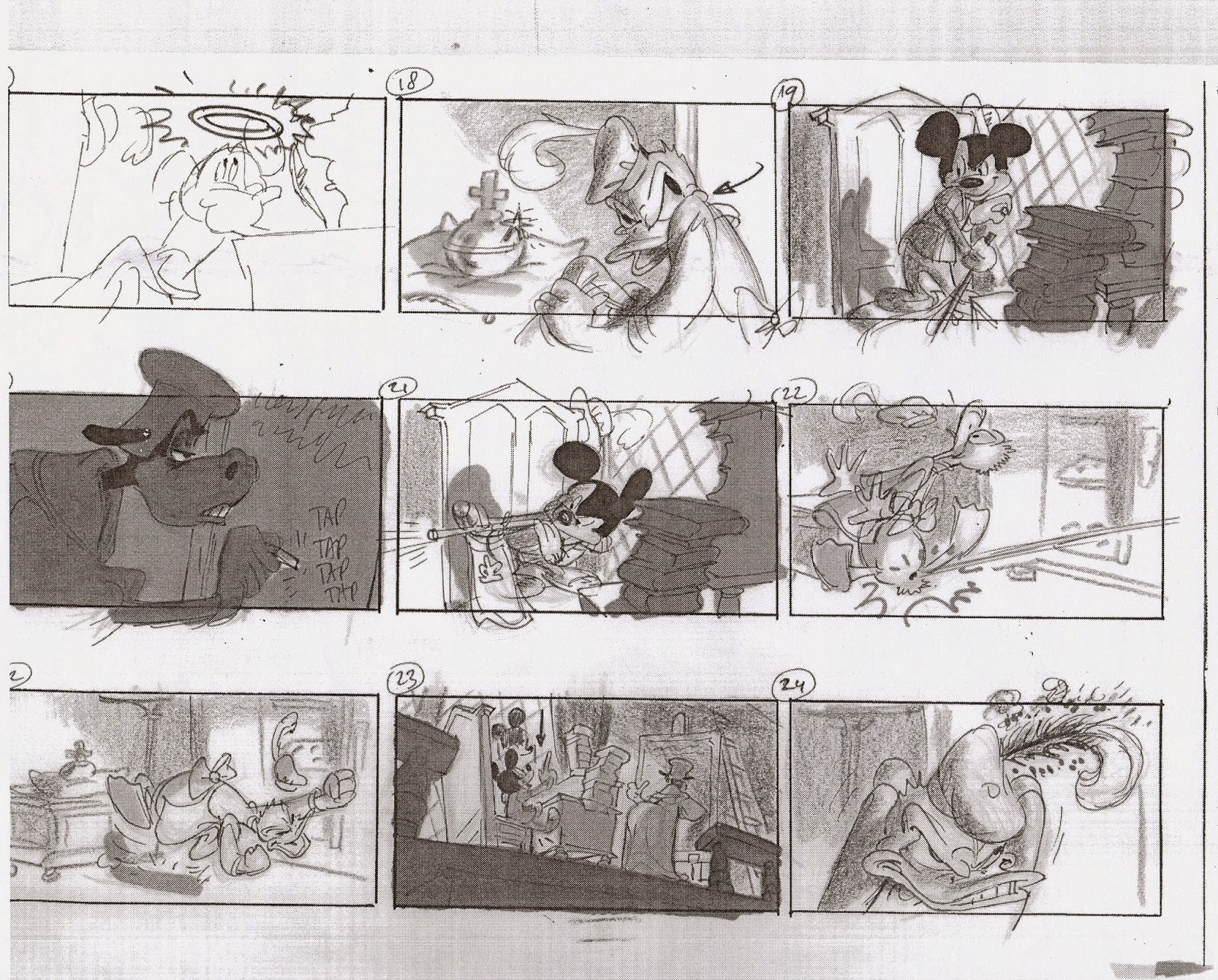 daan_jippes, mickey_mouse, production_materials, storyboard, the_prince_and_the_pauper, western