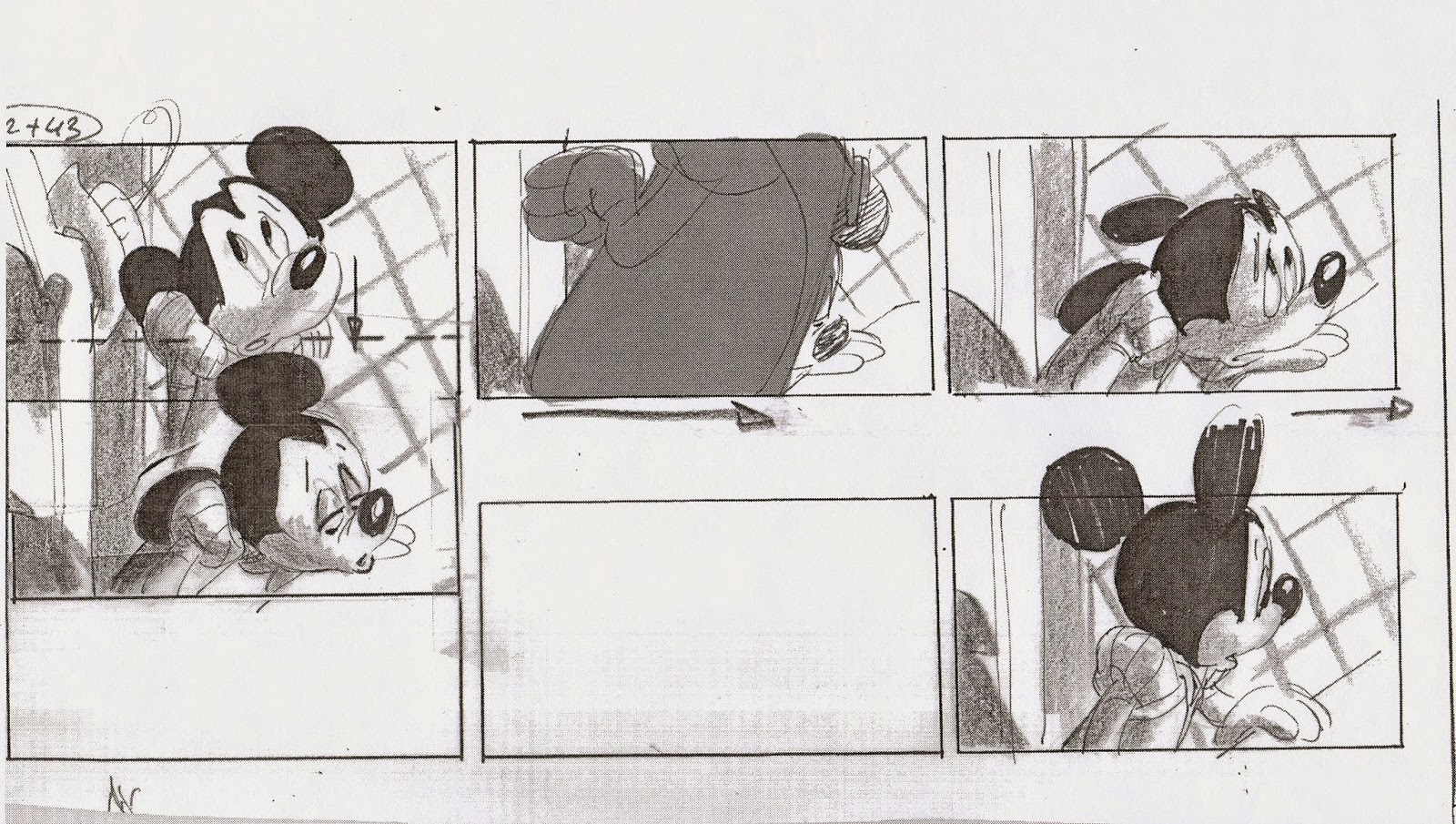 daan_jippes, mickey_mouse, production_materials, storyboard, the_prince_and_the_pauper, western