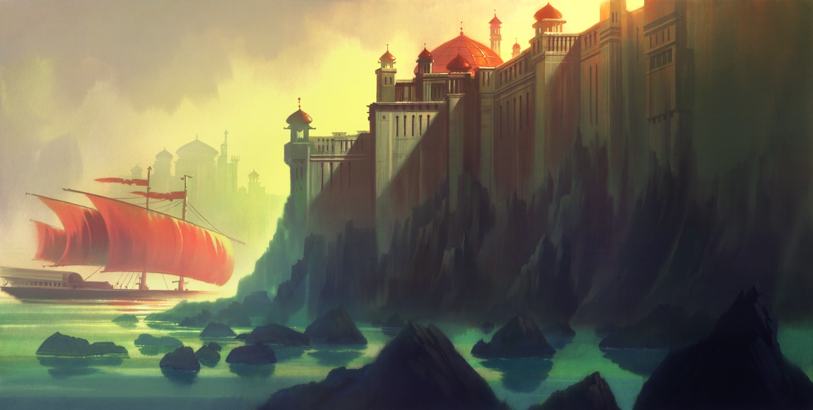 background_design, production_materials, scott_wills, settei, sinbad:_legend_of_the_seven_seas, western