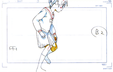 animated, genga, production_materials, yama_no_susume, yama_no_susume_series, yuusuke_matsuo
