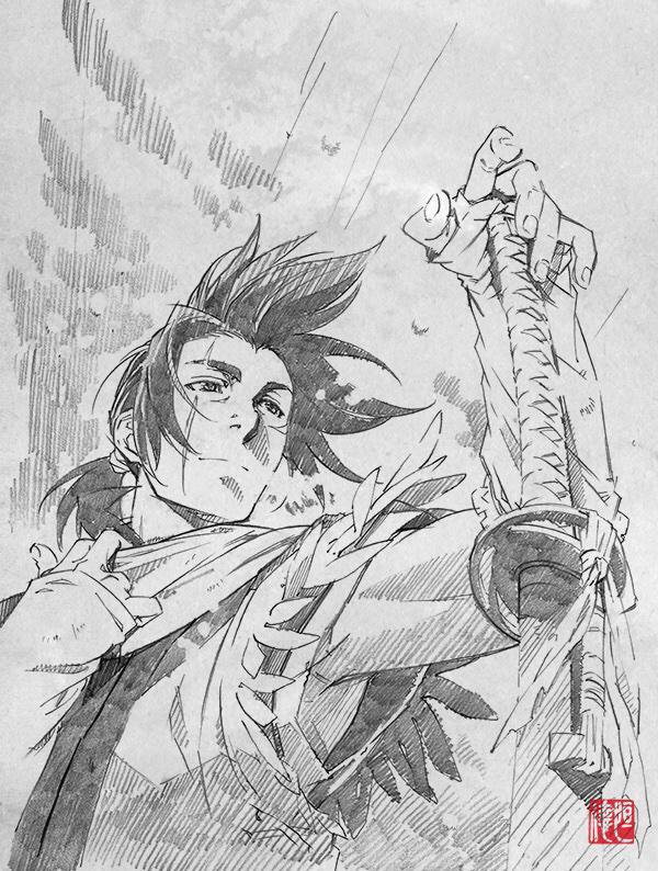 illustration, sword_of_the_stranger, tsunenori_saito, web