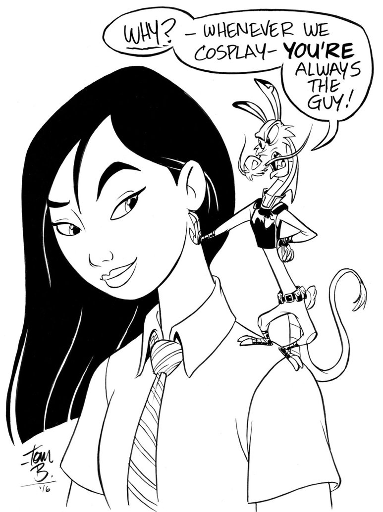 illustration, mulan, tom_bancroft, web, western