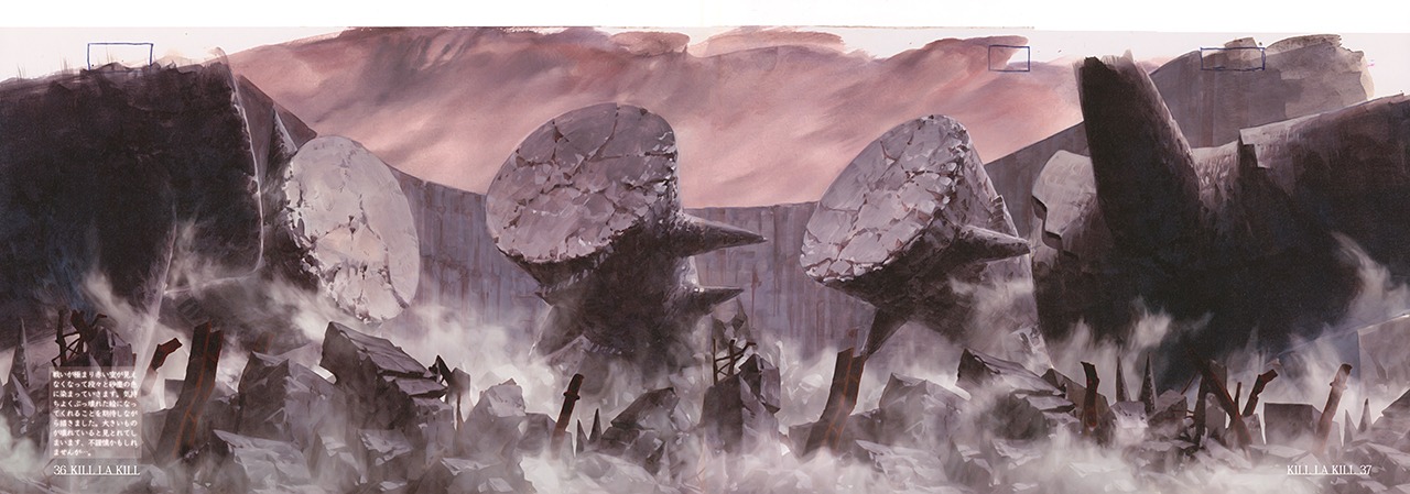 background_design, kill_la_kill, production_materials, settei, yuuji_kaneko