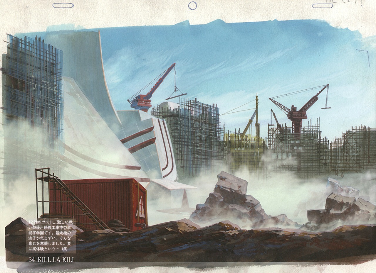 background_design, kill_la_kill, production_materials, settei, yuuji_kaneko