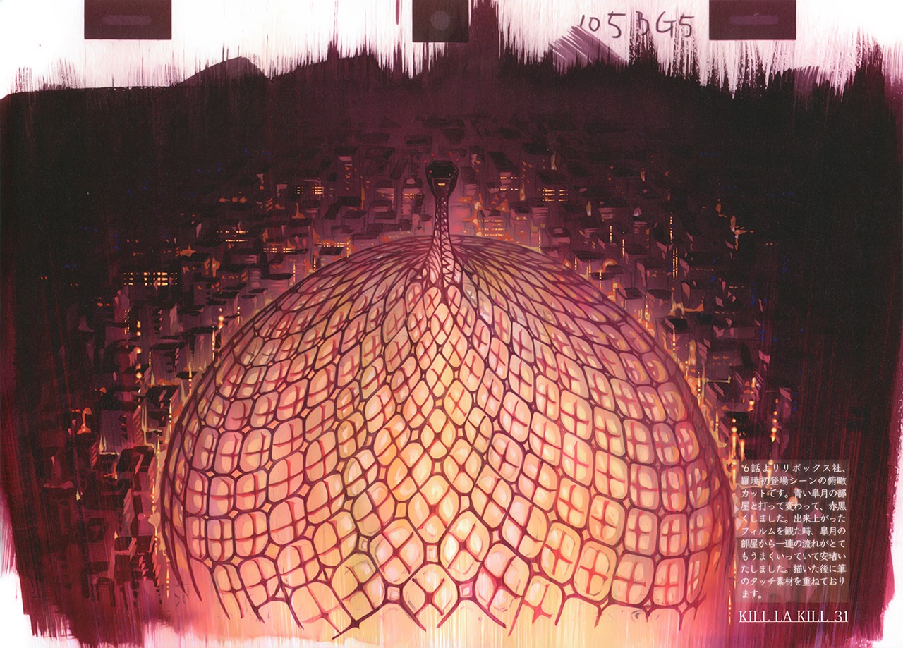 background_design, kill_la_kill, production_materials, settei, yuuji_kaneko