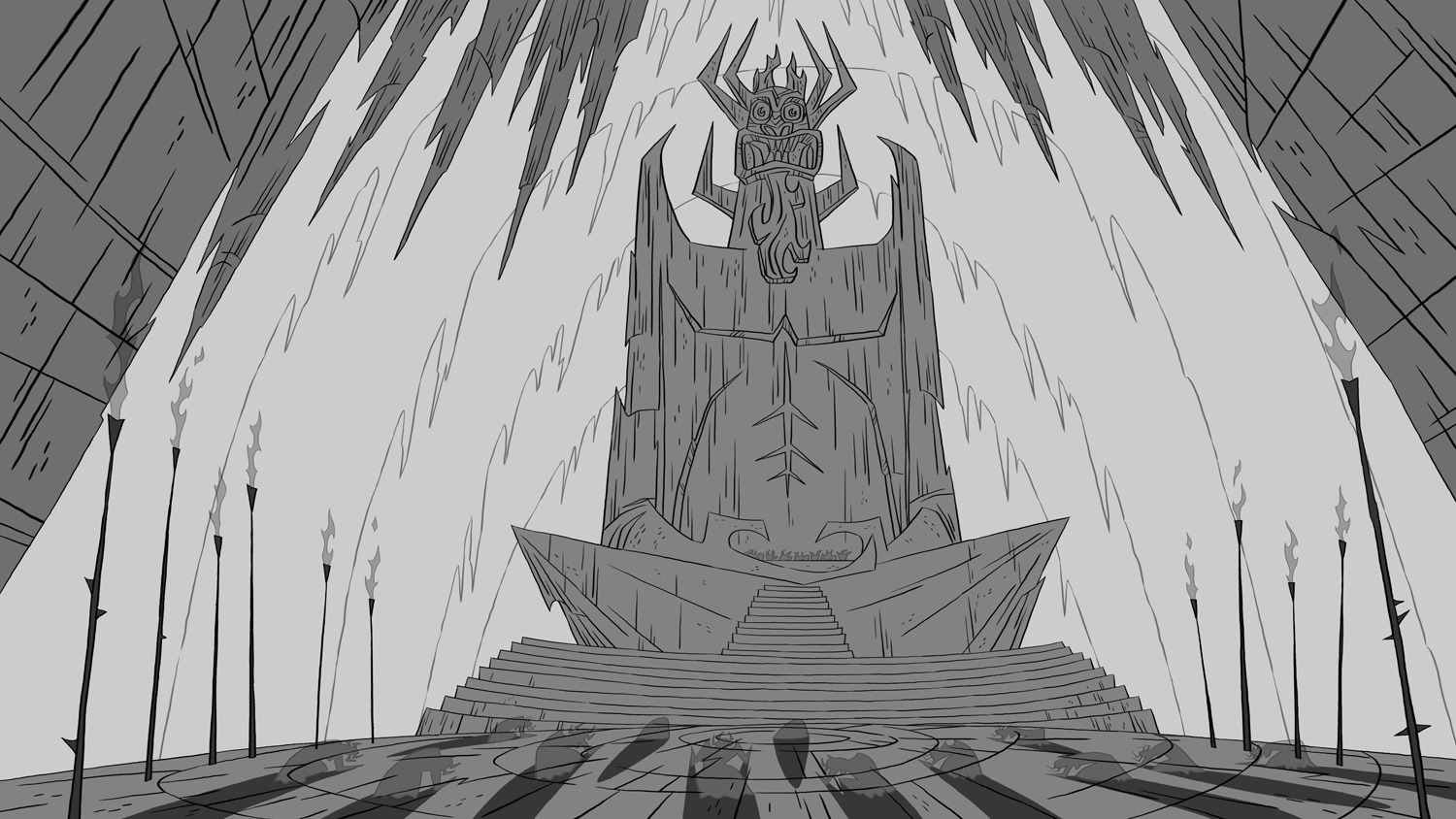layout, lou_romano, production_materials, samurai_jack, samurai_jack_(2017), western