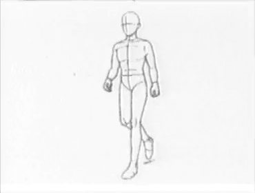 animated, genga, production_materials, walk_cycle, yoshiyuki_sadamoto