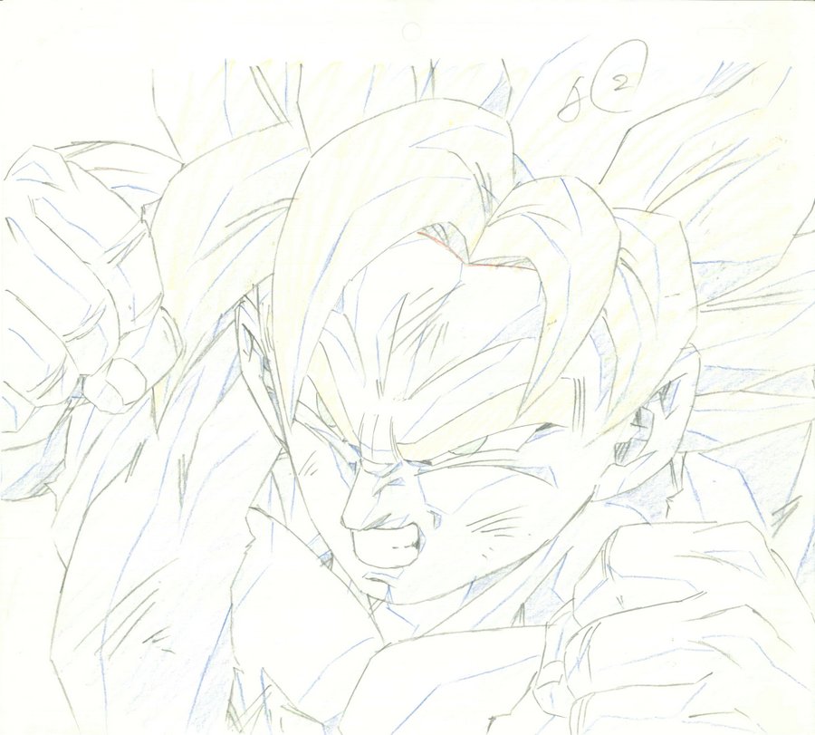 dragon_ball_series, dragon_ball_z, dragon_ball_z_8:_the_burning_battles, genga, naotoshi_shida, production_materials