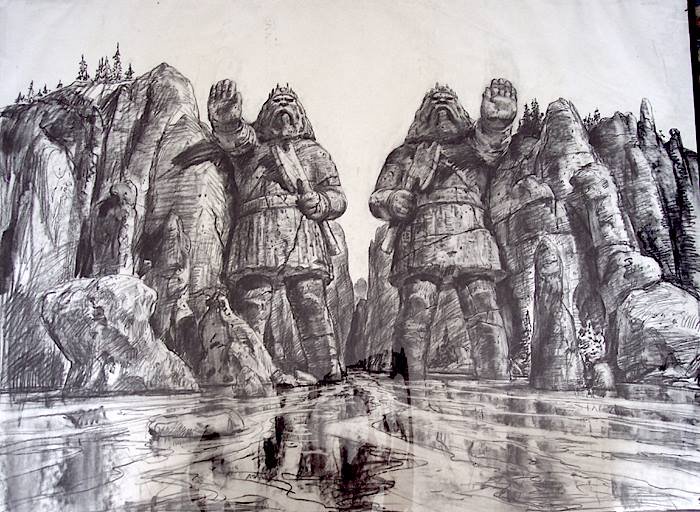 concept_art, illustration, mentor_huebner, production_materials, settei, the_lord_of_the_rings, western