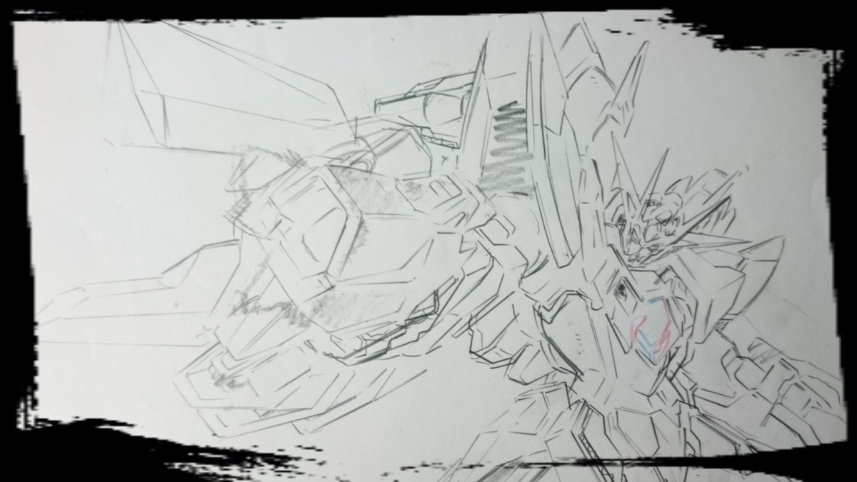 genga, gundam, gundam_build_fighters, gundam_build_fighters_battlogue, gundam_build_fighters_series, gundam_build_series, masami_obari, production_materials