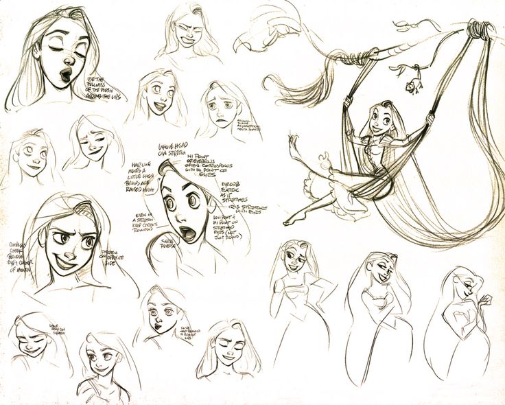 character_design, glen_keane, production_materials, settei, tangled, western
