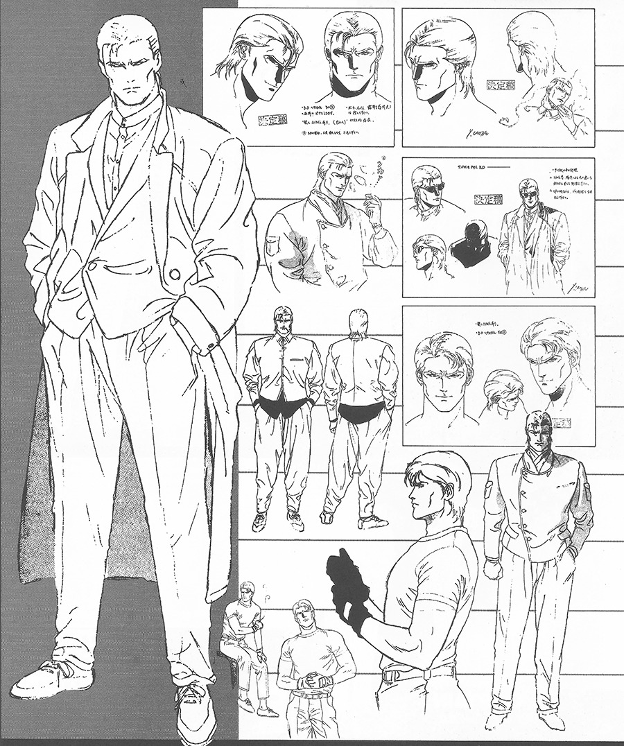 character_design, megazone_23, megazone_23_part_ii, production_materials, settei, yasuomi_umetsu