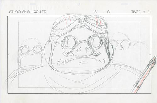 genga, layout, porco_rosso, production_materials, yuuji_shigekuni