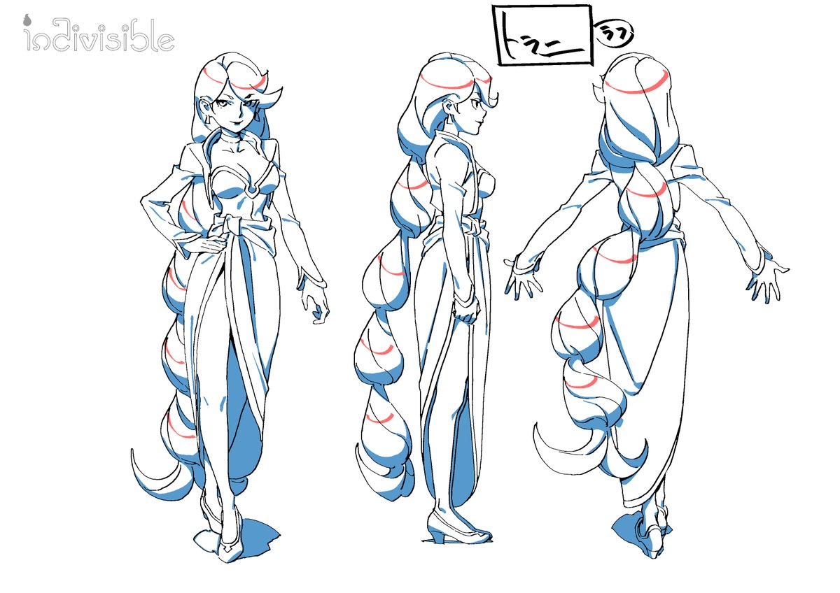 character_design, indivisible, production_materials, settei, yoh_yoshinari