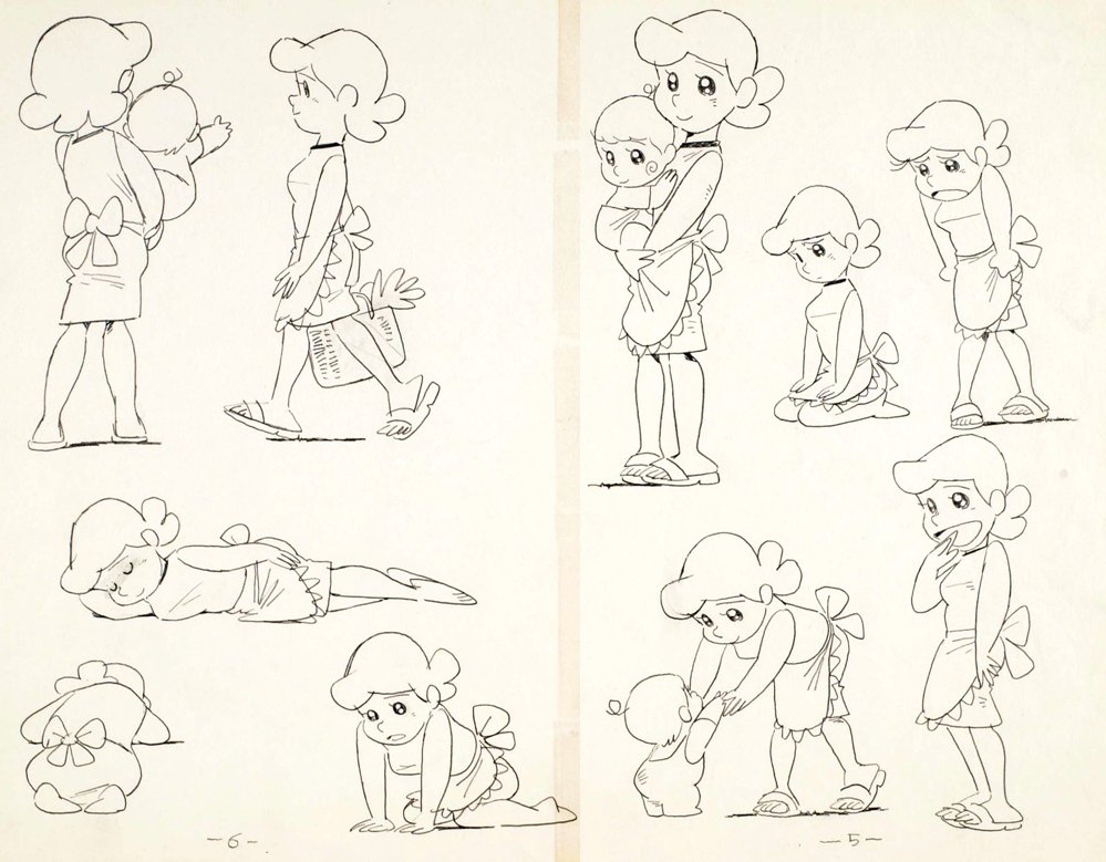 character_design, ganso_tensai_bakabon, production_materials, settei, tensai_bakabon_series, tsutomu_shibayama