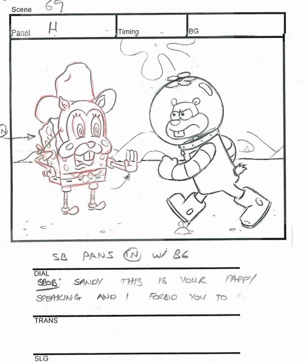 dan_povenmire, jay_lender, presumed, production_materials, spongebob_squarepants, storyboard, western