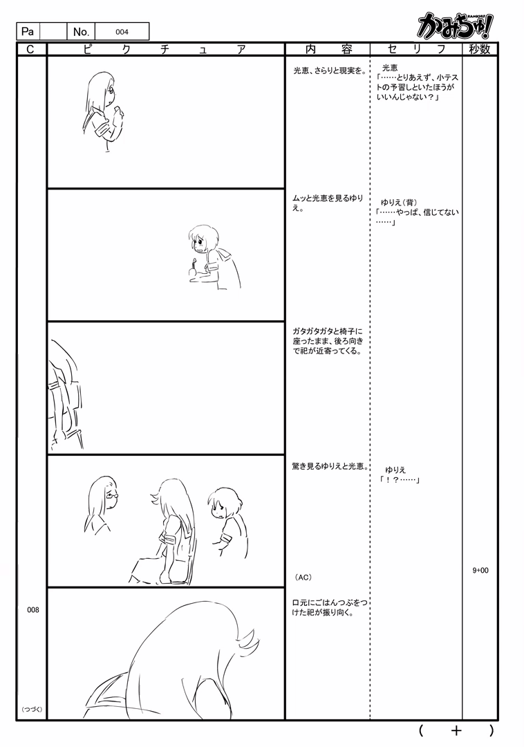 kamichu!, koji_masunari, production_materials, storyboard