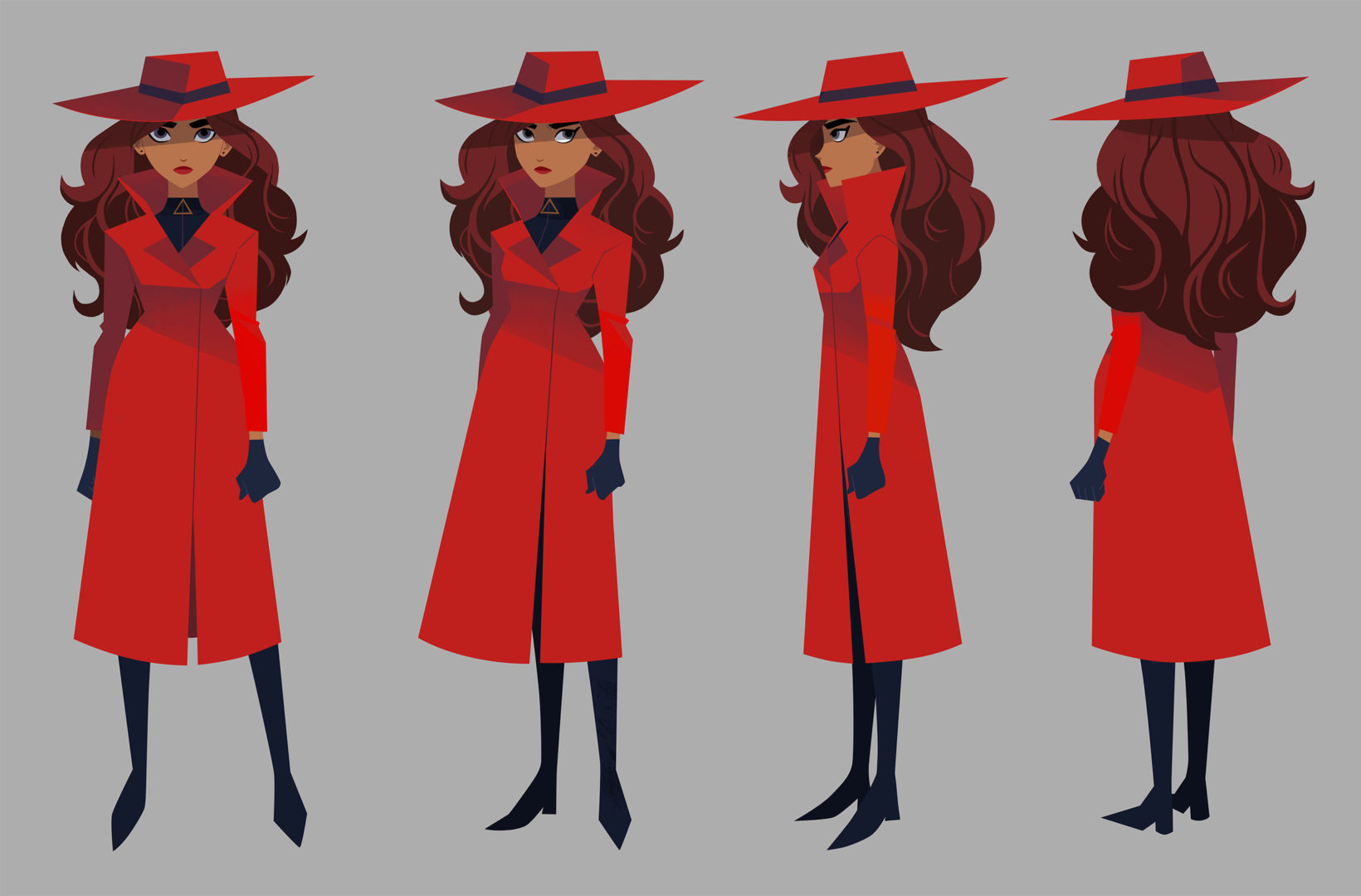 carmen_sandiego_(2019), character_design, keiko_murayama, production_materials, settei, western
