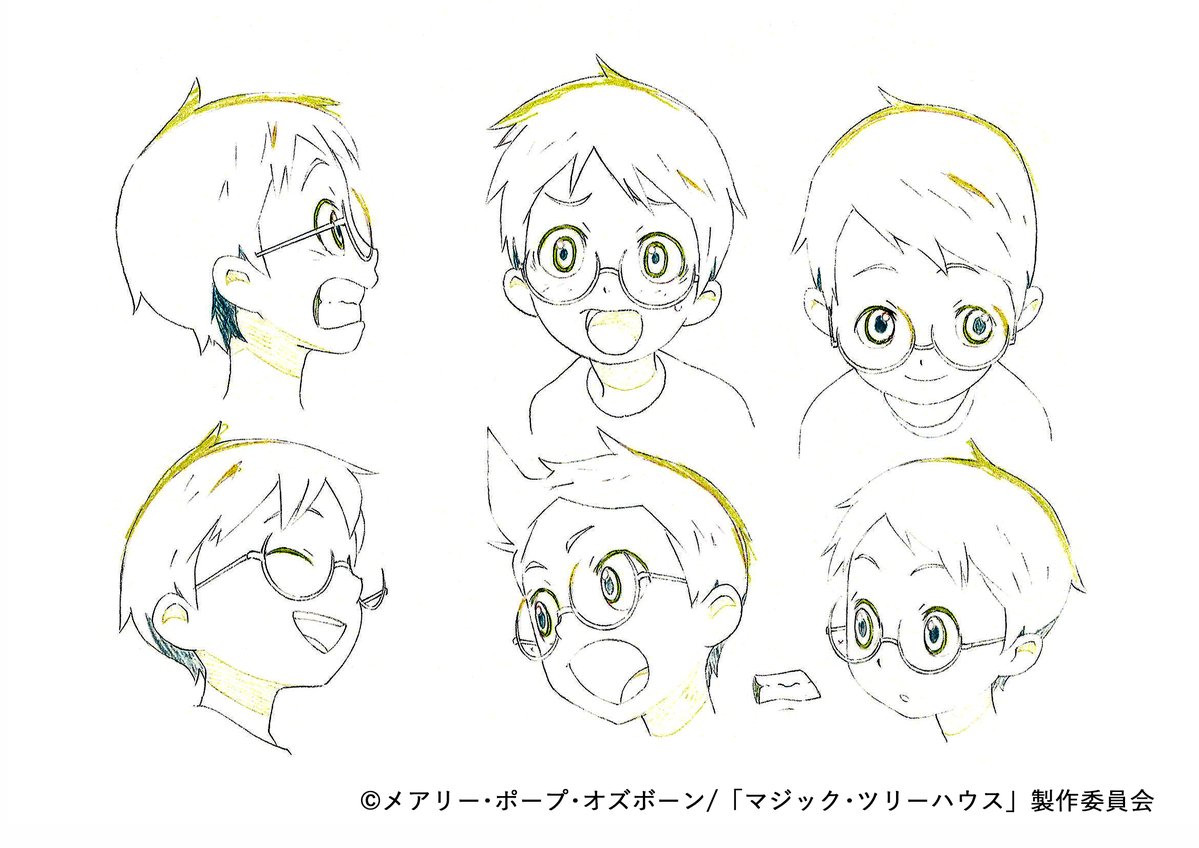 character_design, magic_tree_house, production_materials, settei, yoshiaki_yanagida