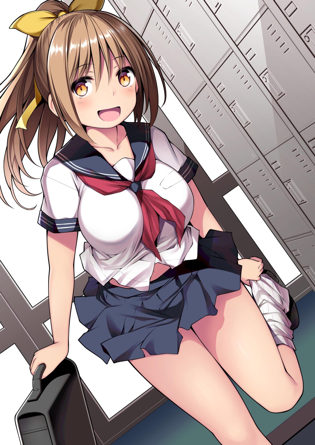 kuromayu, seifuku, skirt_lift, undressing