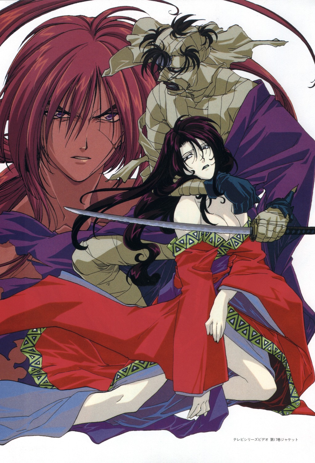 cleavage, himura_kenshin, komagata_yumi, rurouni_kenshin, shishio_makoto