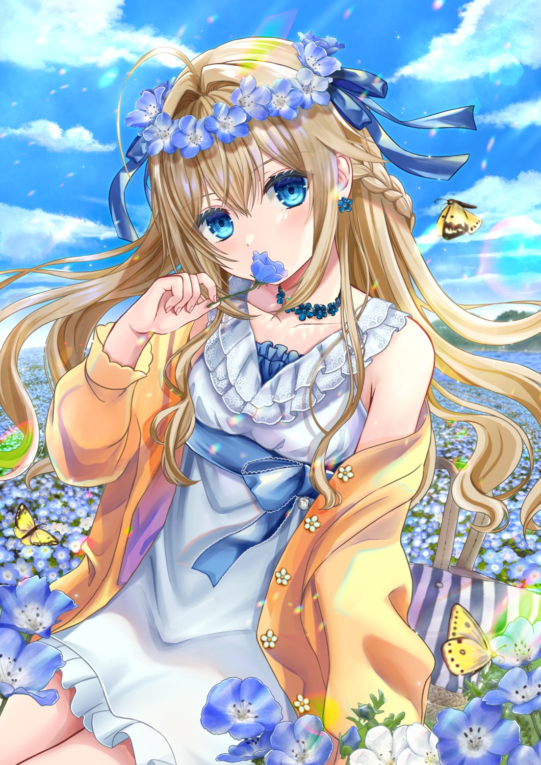 aoe_ui, dress, mishiro_rei, summer_dress