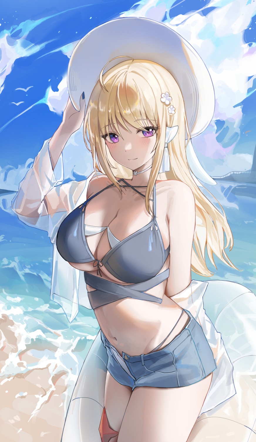 bikini, mungduck, open_shirt, see_through, swimsuits
