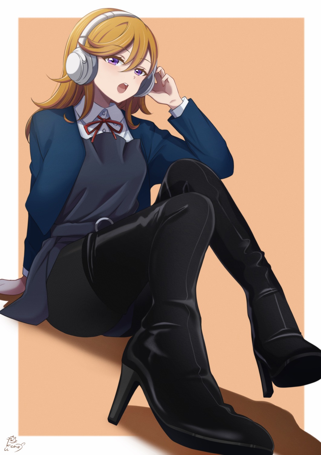 headphones, heels, love_live!_(series), love_live!_superstar!!, pantyhose, pukonuu, seifuku, shibuya_kanon