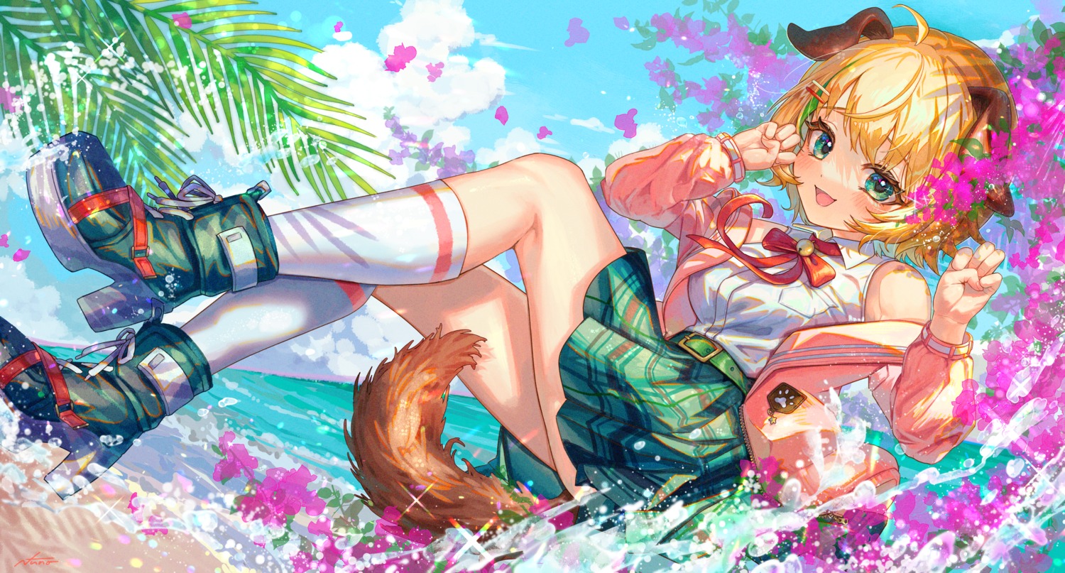 animal_ears, seifuku, tail, yukinuno
