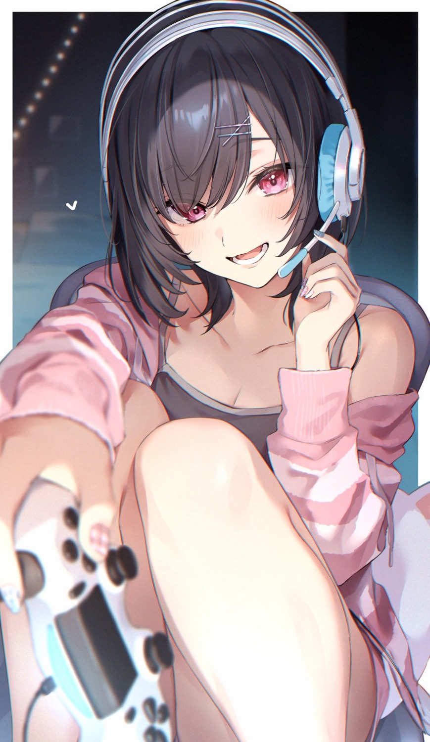akira_(naka_mura), headphones, naka_mura, pajama