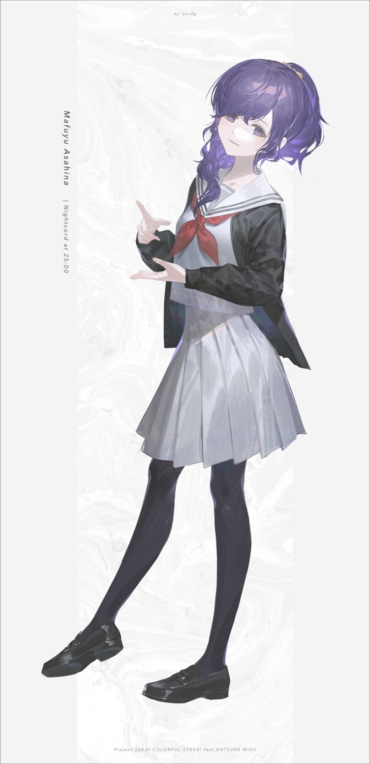 asahina_mafuyu, pantyhose, project_sekai, reoen, seifuku, sweater