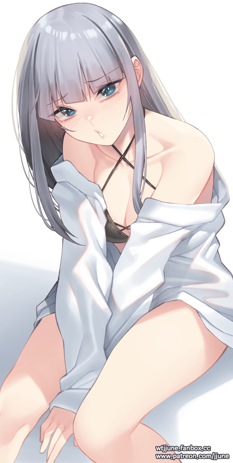 bikini_top, jjune, open_shirt, swimsuits