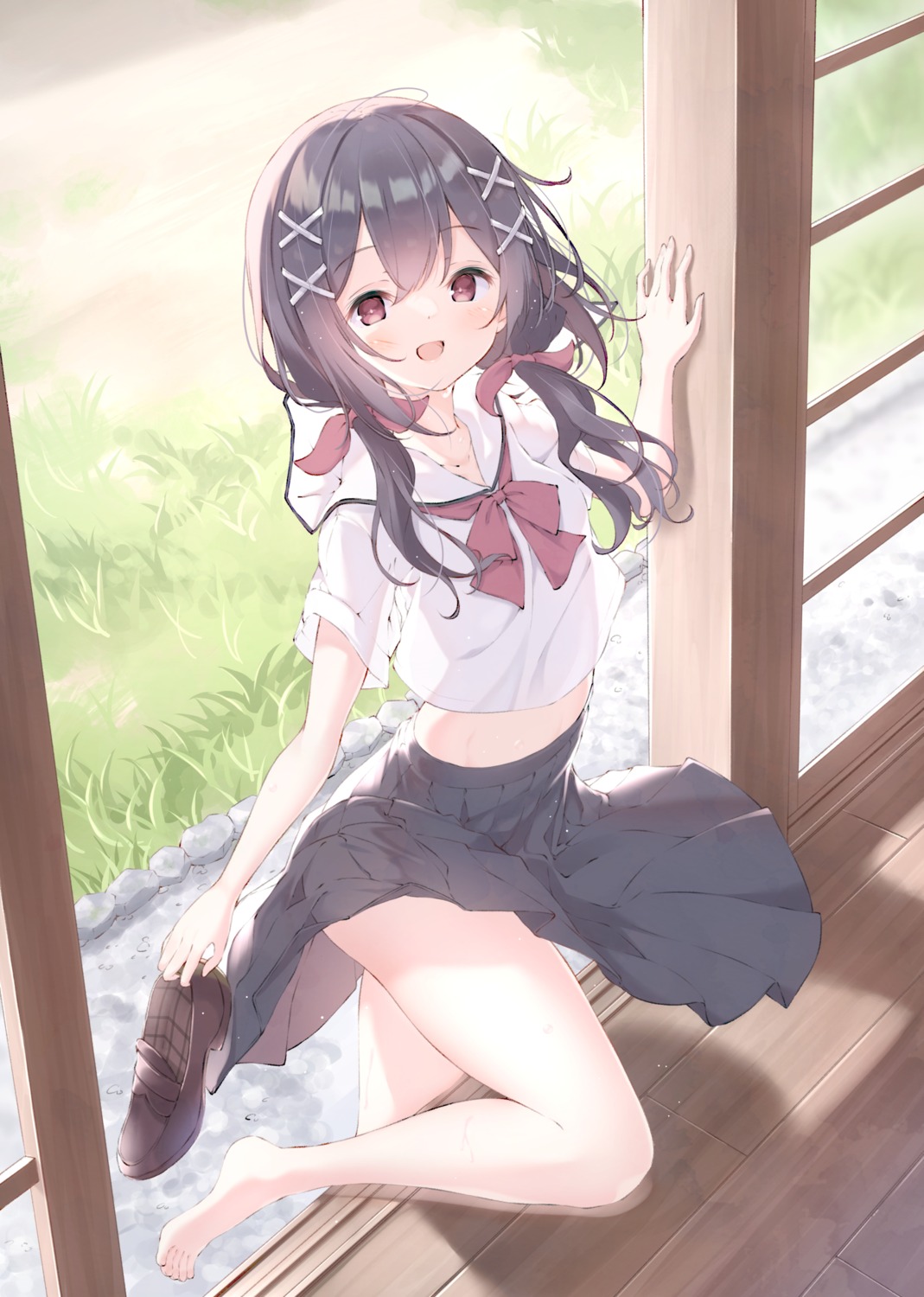 seifuku, skirt_lift, ukiwakisen
