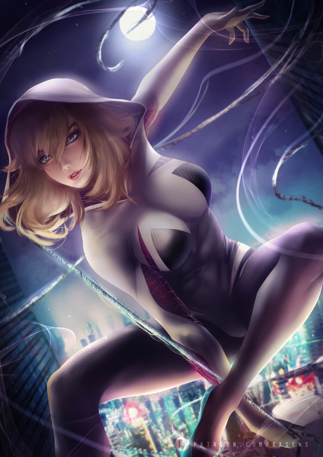 axsens, bodysuit, gwen_stacy, marvel, spider-gwen, spiderman