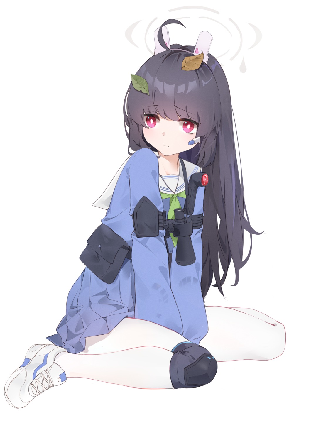 animal_ears, blue_archive, bunny_ears, halo, kasumizawa_miyu, kirschma, pantyhose, seifuku