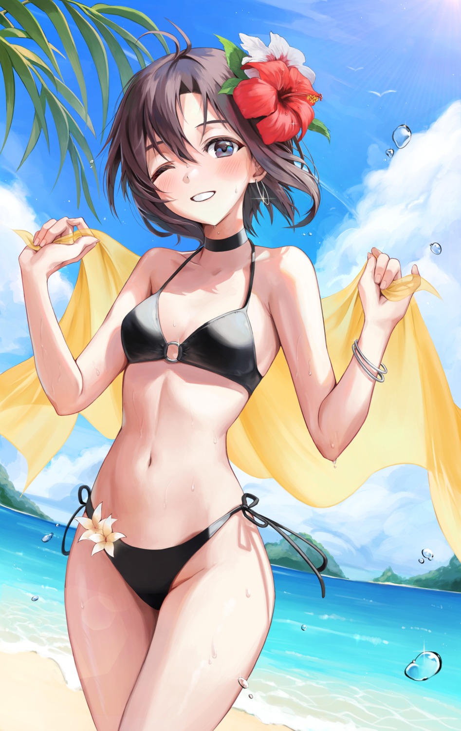 bikini, hd_(sw4189101), kikuchi_makoto, swimsuits, the_idolm@ster