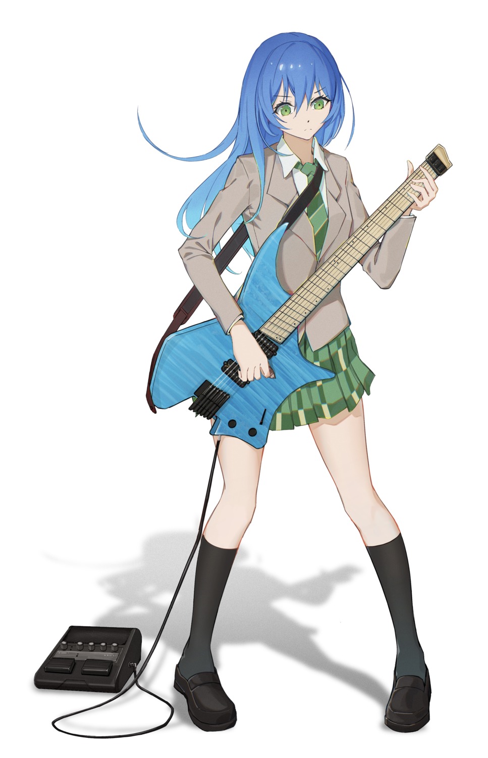 alisi, asahi_rokka, bang_dream!, guitar, seifuku