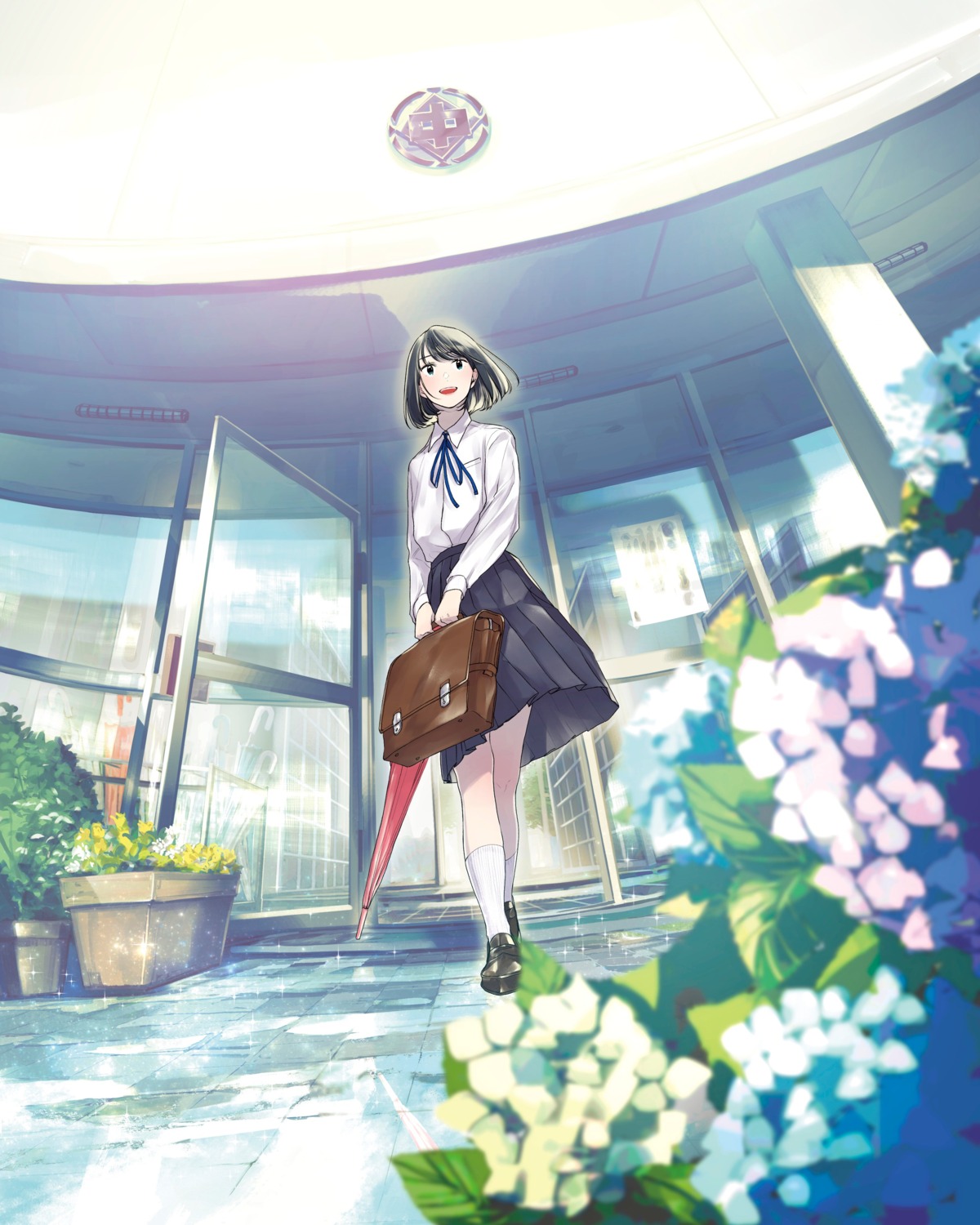 maeda_mic, seifuku, umbrella