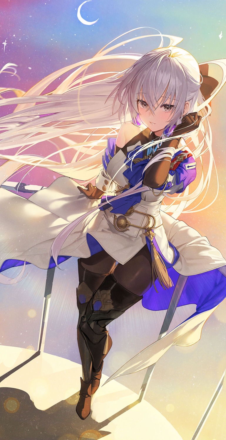 bronya_rand, honkai:_star_rail, pantyhose, skirt_lift, sugarhigh, thighhighs, uniform