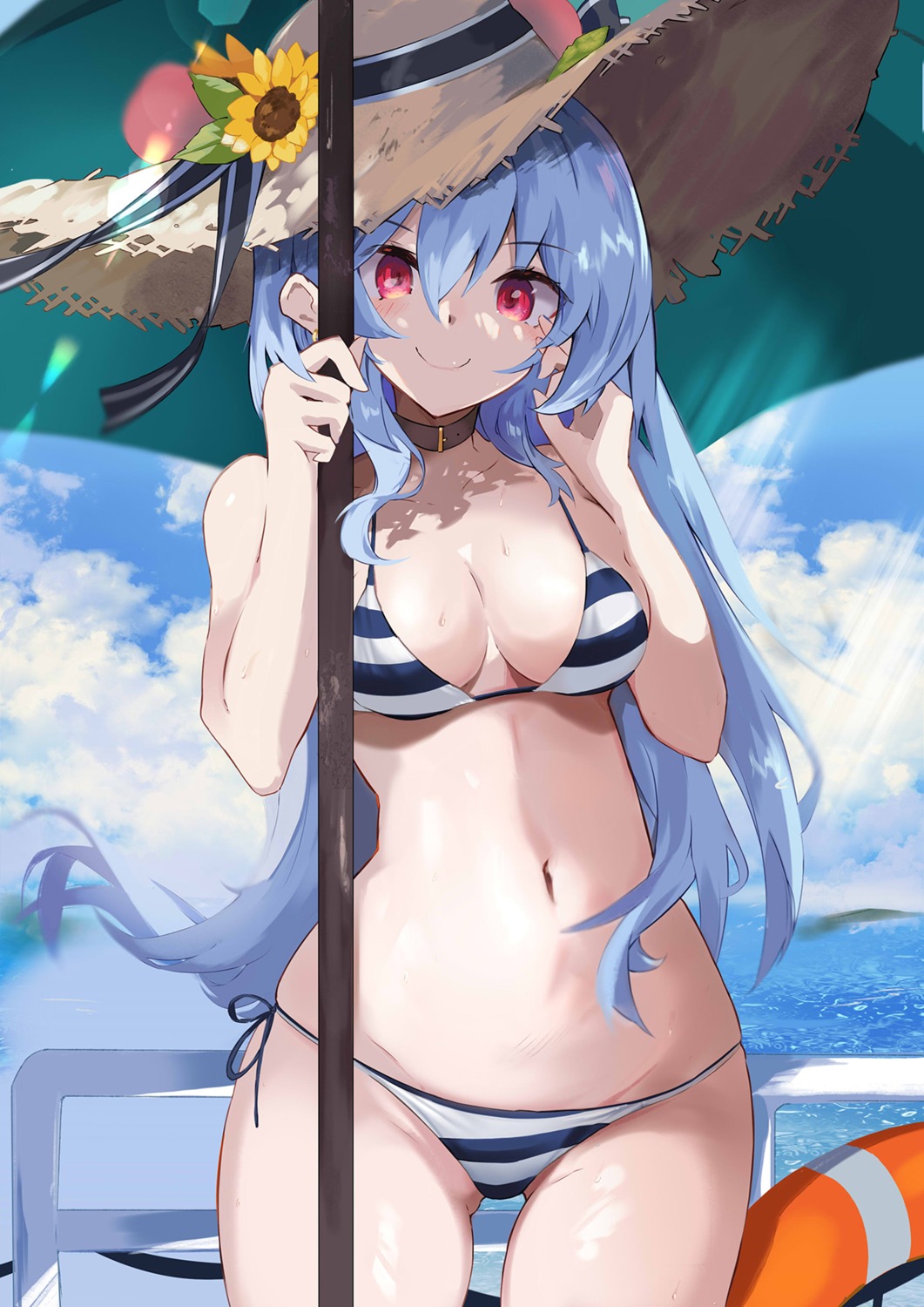 bikini, hinanawi_tenshi, swimsuits, tetsurou_(fe+), touhou