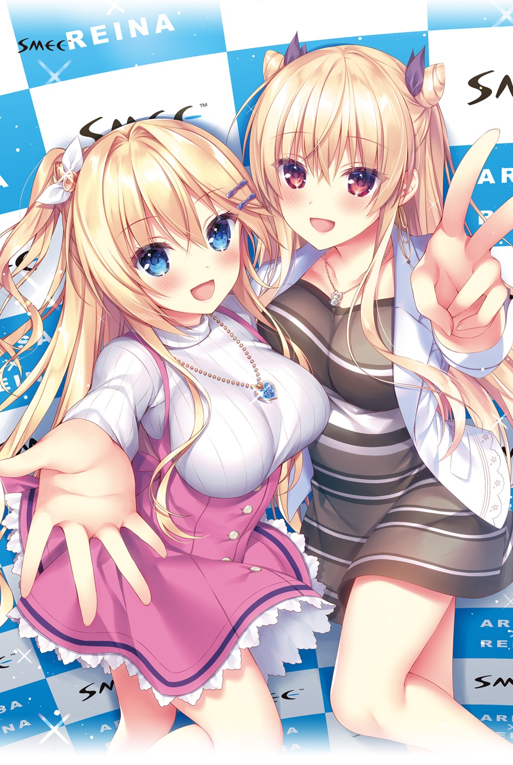 crossover, dress, kanome_reina, konno_arisa, making_*_lovers, pure_x_connect, smee, sorai_shinya, sweater