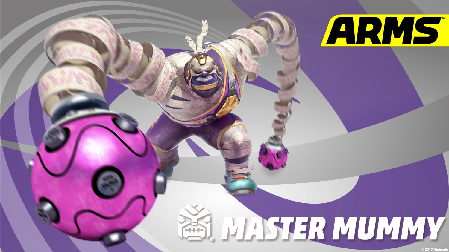 arms, master_mummy, nintendo, wallpaper