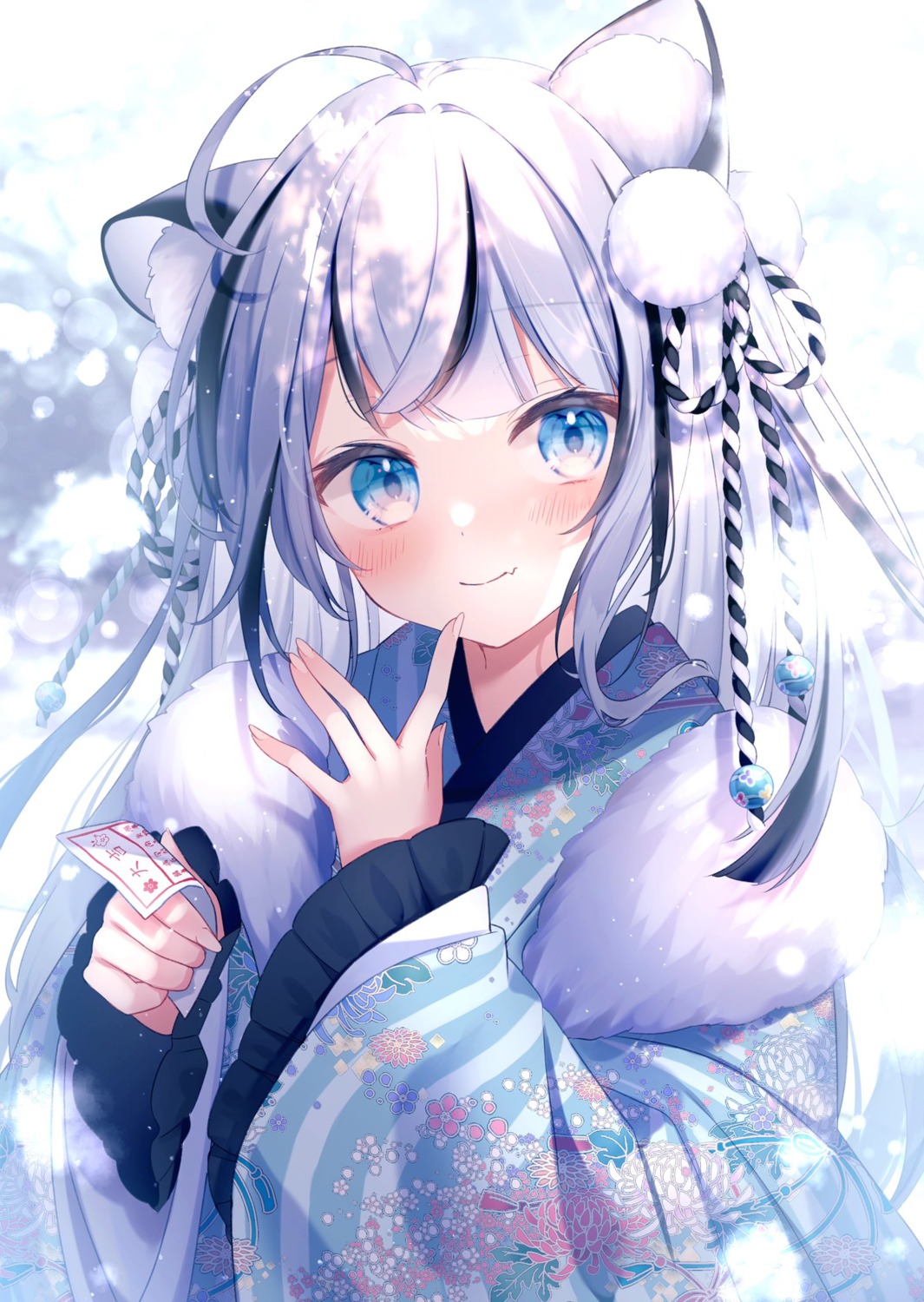 animal_ears, japanese_clothes, ragi_(diabolik_angle)