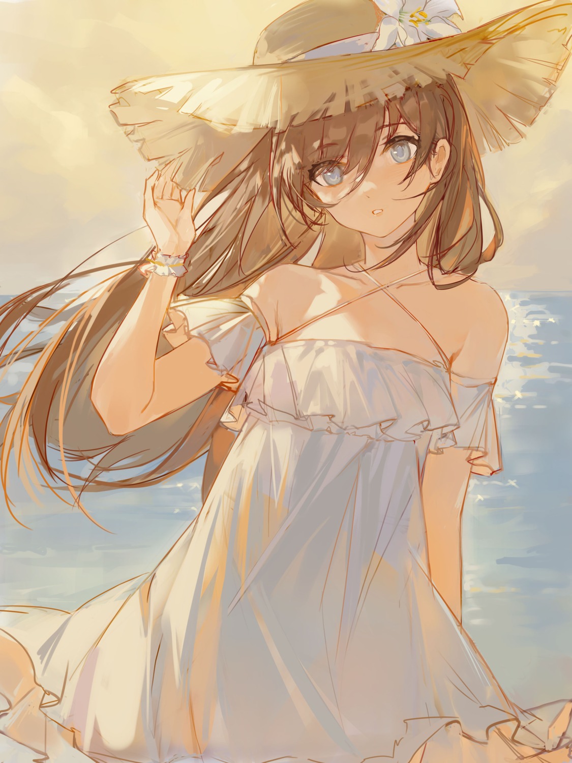 dress, ergouzi_echo, see_through, skirt_lift, summer_dress