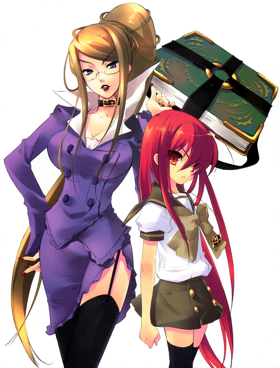 ito_noizi, margery_daw, megane, scanning_resolution, screening, seifuku, shakugan_no_shana, shana