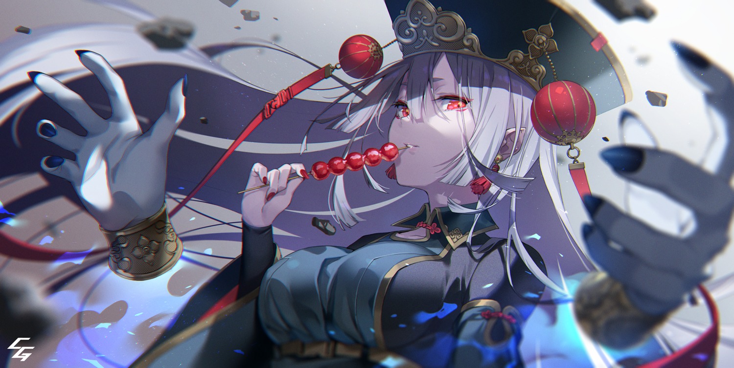 asian_clothes, gomi_chihiro, pointy_ears