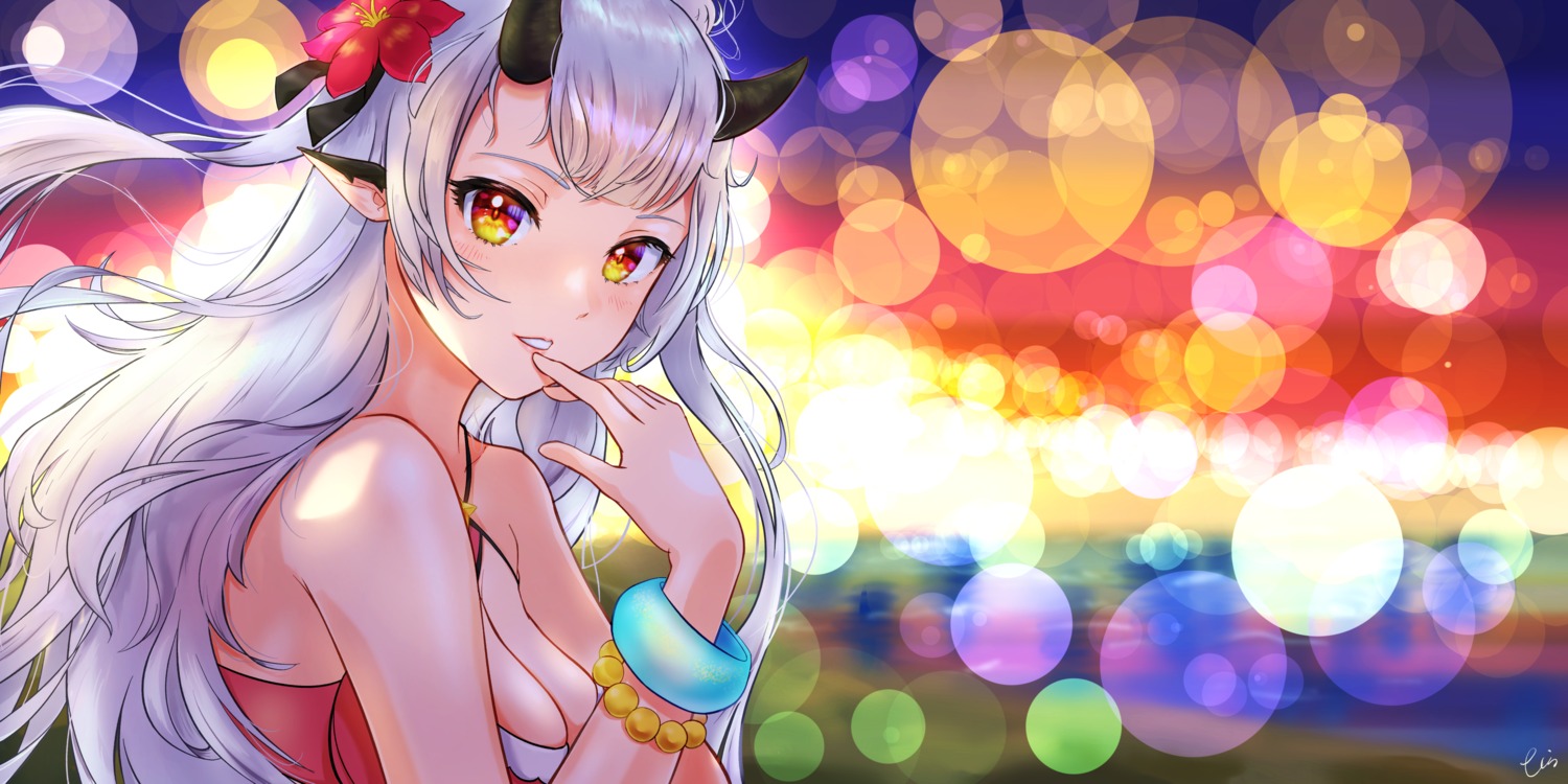 epic7, horns, pointy_ears, tinkst, yufine_(epic7)