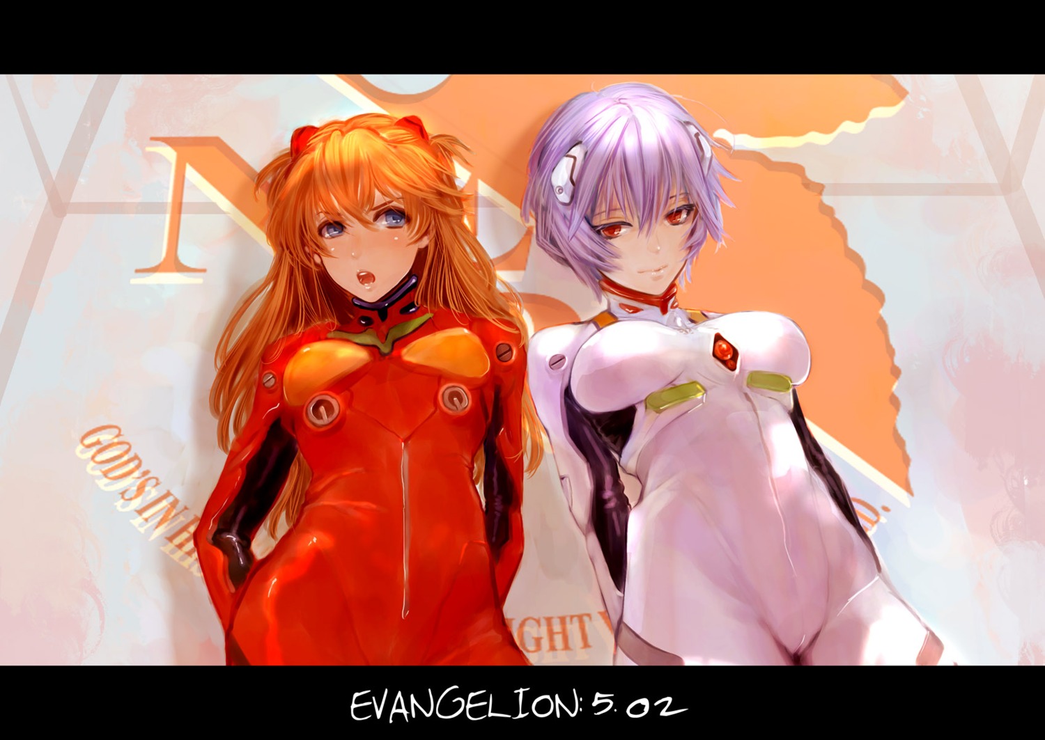 ayanami_rei, bodysuit, kito_(coyo), neon_genesis_evangelion, souryuu_asuka_langley