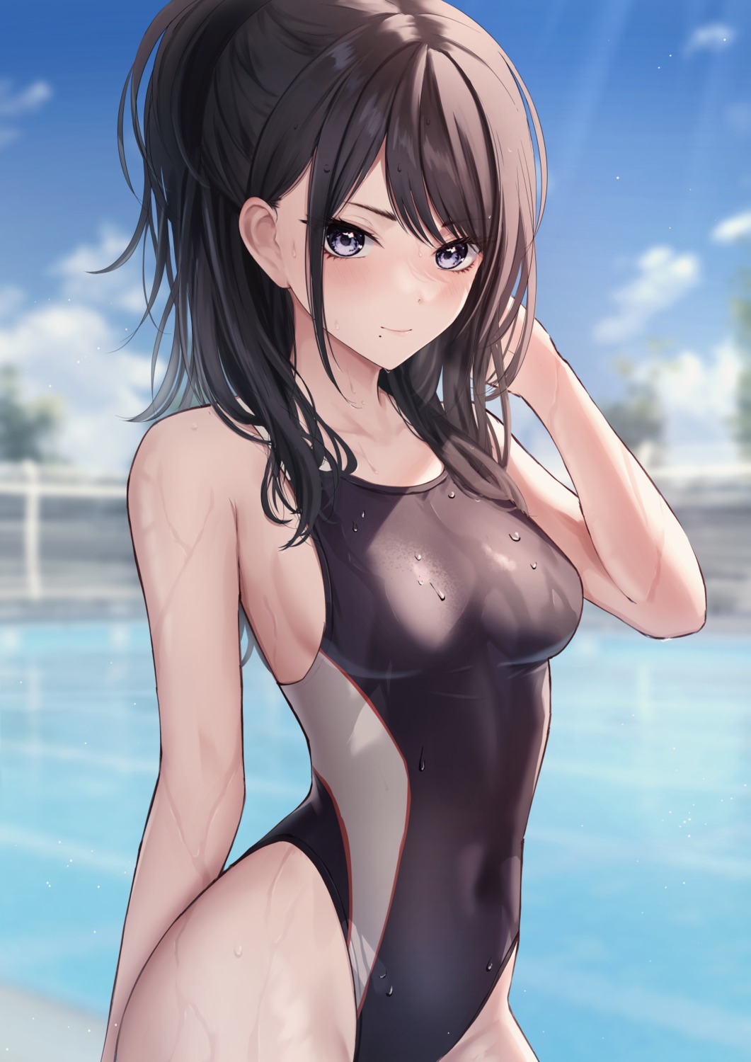 kazano_hiori, marinesnow, swimsuits, the_idolm@ster, the_idolm@ster_shiny_colors, wet