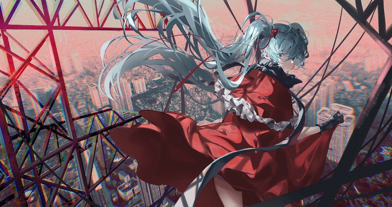 dress, hatsune_miku, vocaloid, zeklewa